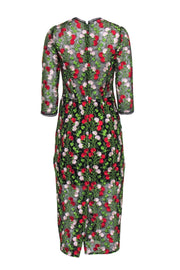 Current Boutique-Alexis - Black & Multi Color Floral Embroidered Dress Sz L