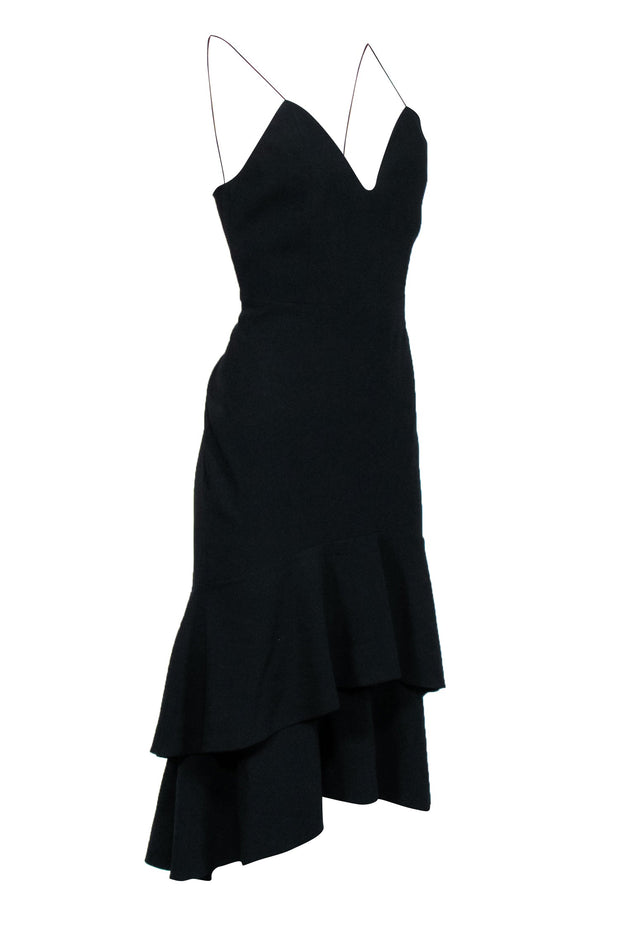 Current Boutique-Alice & Olivia - Black Sleeveless Midi Gown Sz 6