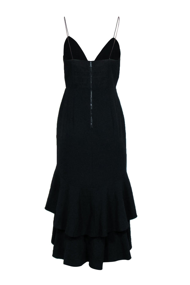 Current Boutique-Alice & Olivia - Black Sleeveless Midi Gown Sz 6