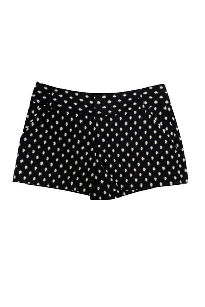 Current Boutique-Alice & Olivia - Black & White Dot Print Tailored Shorts Sz 6