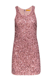 Current Boutique-Alice & Olivia - Pink Sequin Sleeveless Sheath Dress Sz S