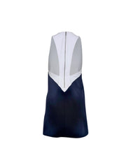 Current Boutique-Alice & Olivia - White & Navy Colorblock Racerback Dress Sz XS