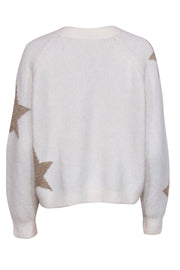Current Boutique-All Saints - Ivory Wool & Alpaca Blend Sweater w/ Gold Stars Sz S