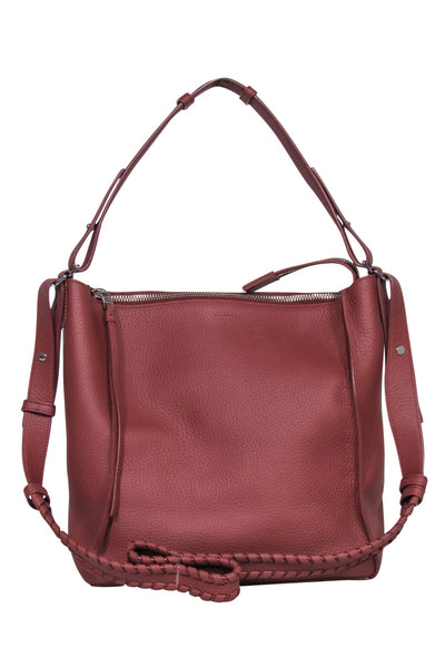 Current Boutique-All Saints - Rust Brown "Kita" Leather Crossbody Bag