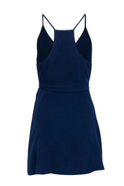 Current Boutique-Amanda Uprichard - Navy Sleeveless Wrap Mini Dress Sz S