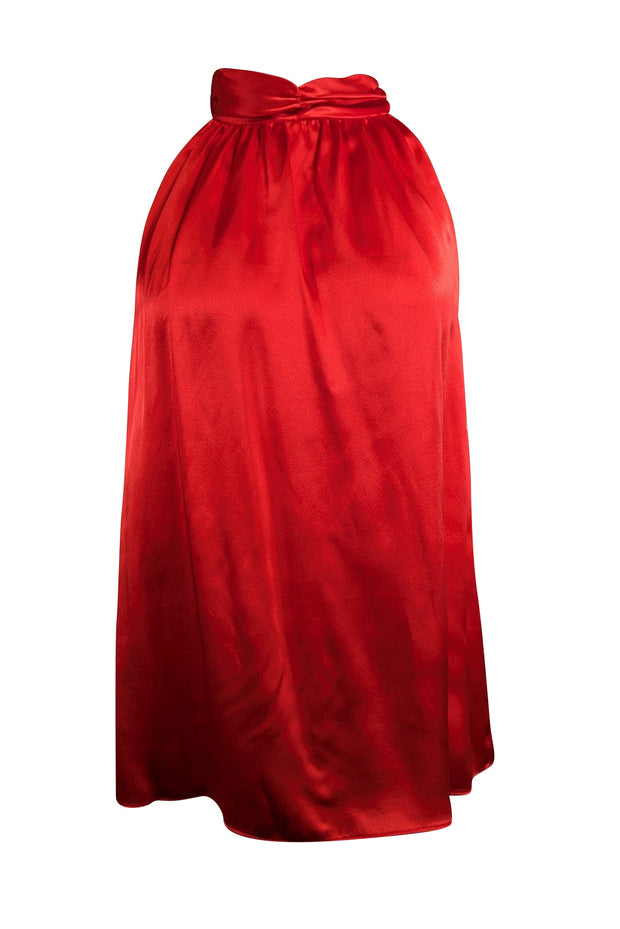 Current Boutique-Amanda Uprichard - Red Sleeveless Silk Top Sz L