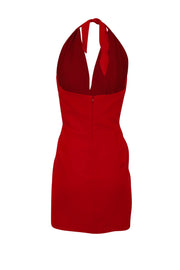 Current Boutique-Amanda Uprichard - Red Tie Halter Mini Dress Sz M