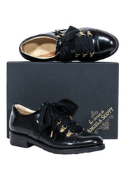 Current Boutique-Angela Scott - Black Leather "Mr. Logan" Oxfords Sz 9