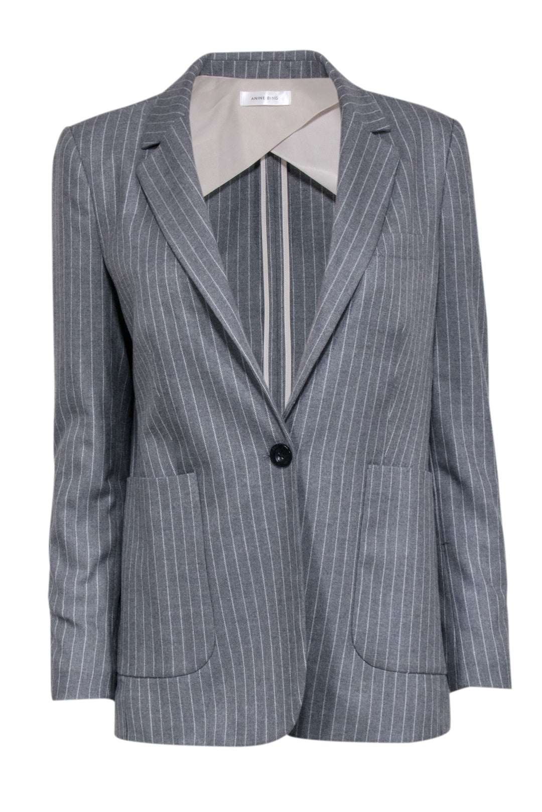 Anine hotsell Bing Striped Single Button Blazer Jacket