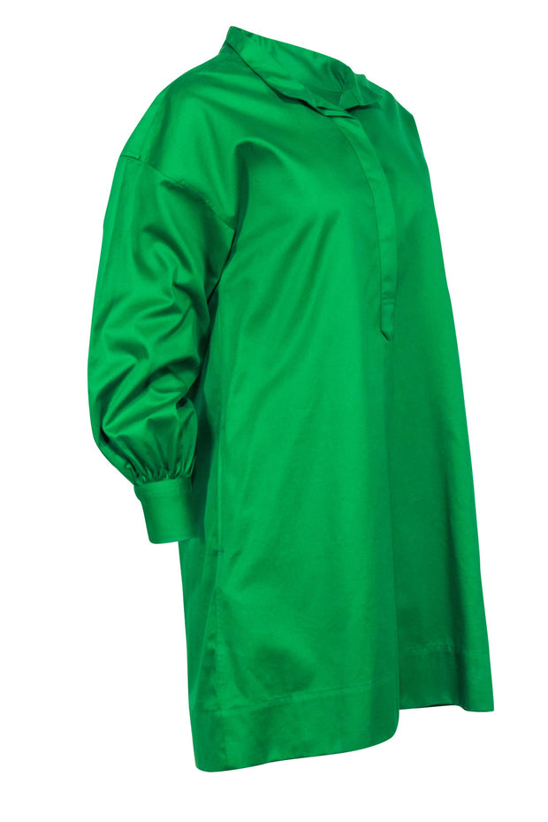 Current Boutique-Ann Mashburn - Green Collared Shirt Dress Sz S