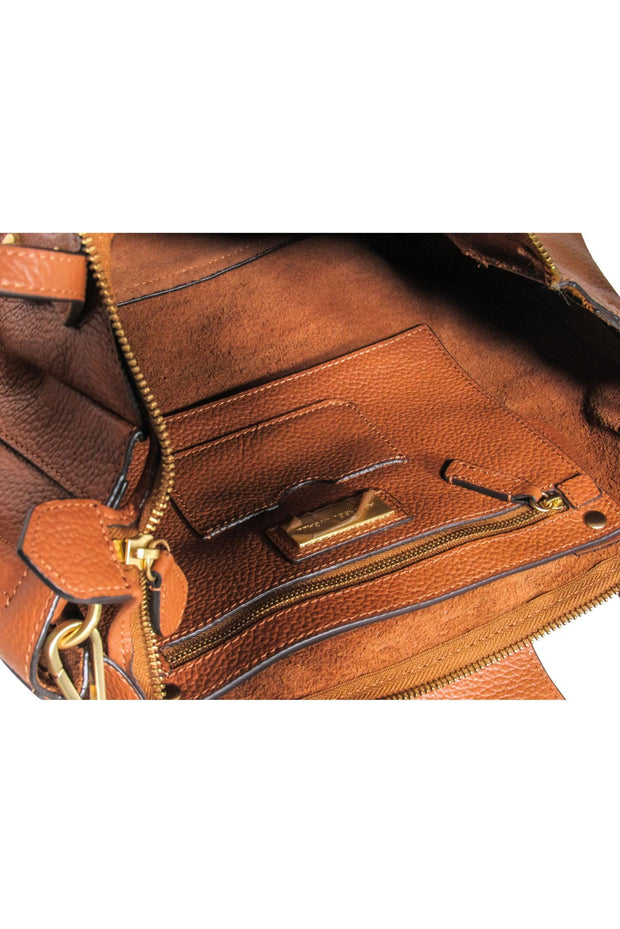 Current Boutique-Annabel Ingall - Camel Leather Fold-Over Satchel