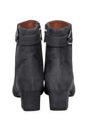 Current Boutique-Aquatalia - Grey Suede Pointed Toe Short Boots Sz 8.5