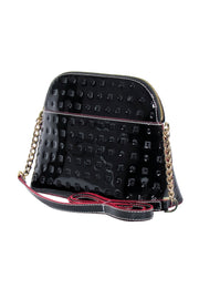 Current Boutique-Arcadia - Black Logo Embossed Patent Leather Crossbody