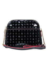 Current Boutique-Arcadia - Black Logo Embossed Patent Leather Crossbody