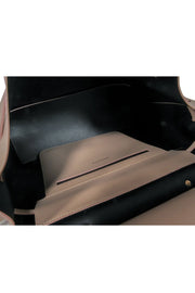 Current Boutique-Armadio - Beige Leather "Augusta" Satchel Bag