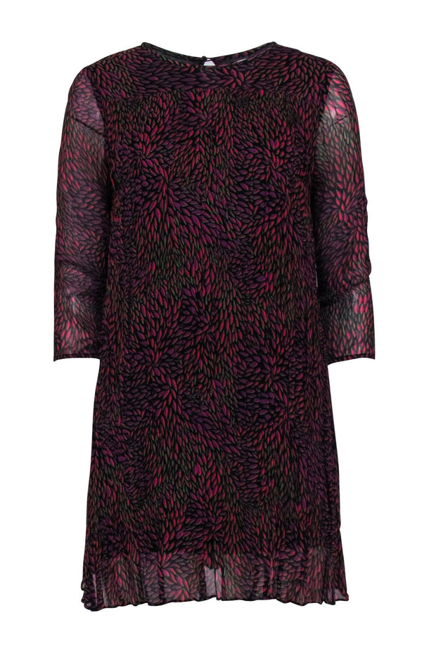 Current Boutique-BA&SH - Pink & Purple Print Pleated Dress Sz 0