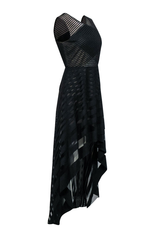 Current Boutique-BCBG Max Azria - Black High-Low Sleeveless Formal Dress Sz 6
