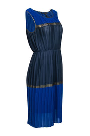 Current Boutique-BCBG Max Azria - Blue Colorblock Midi Dress Sz S