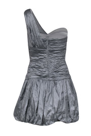 Current Boutique-BCBG Max Azria - Grey One Shoulder Bubble Dress Sz 4