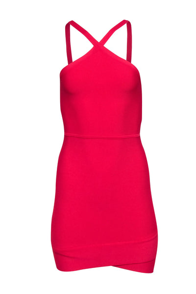 Current Boutique-BCBG Max Azria - Red Bandage Knit Sleeveless Dress Sz M