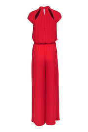Current Boutique-BCBG Max Azria - Red Jumpsuit w/ Cut-Out Shoulder Detail Sz S