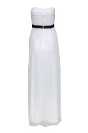 Current Boutique-BCBG Max Azria - White Strapless Silk Formal Dress Sz 4