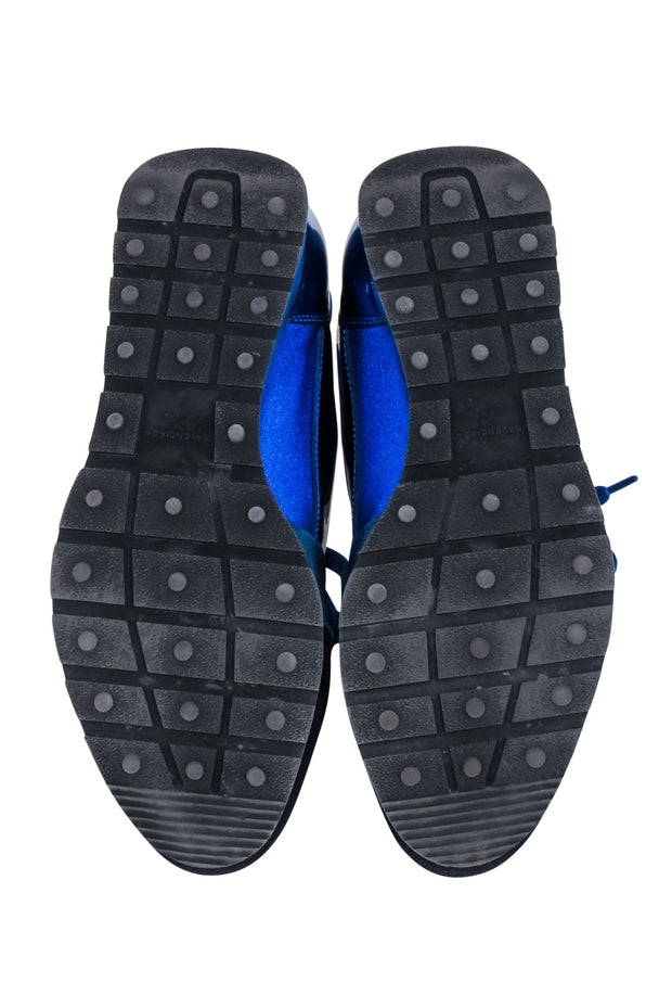 Current Boutique-Balenciaga - Blue Lace Up Sneakers Sz 8