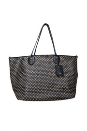 Current Boutique-Bally - Black & taupe Print Tote Bag