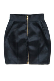 Current Boutique-Balmain - Black Mini Skirt Sz S
