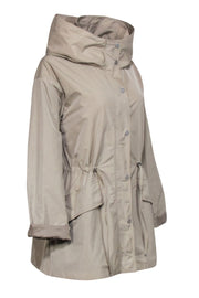 Current Boutique-Barbour - Beige Hooded Rain Jacket Sz 12