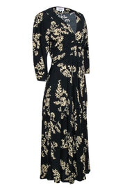 Current Boutique-Ba&sh - Black & Ivory Floral Maxi Dress Sz M