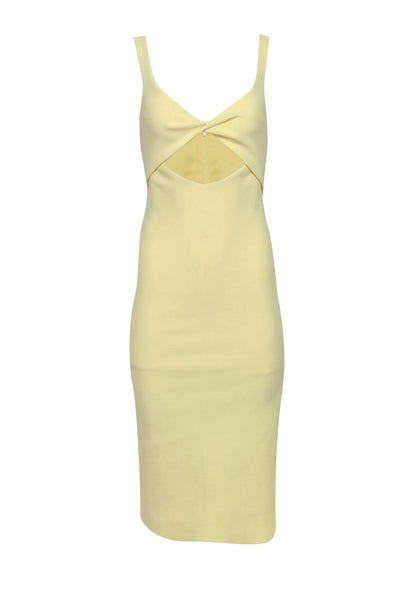Current Boutique-Bec & Bridge - Pale Yellow Cut Out Sleeveless Dress Sz 4