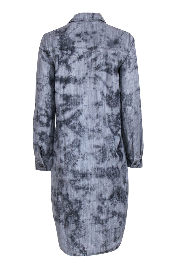 Current Boutique-Bella Dahl - Grey Tye Dye Long Sleeve Dress Sz S