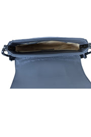 Current Boutique-Bibi Lou - Grey Faux Leather & Pewter Sequin Top Handle Mini Bag