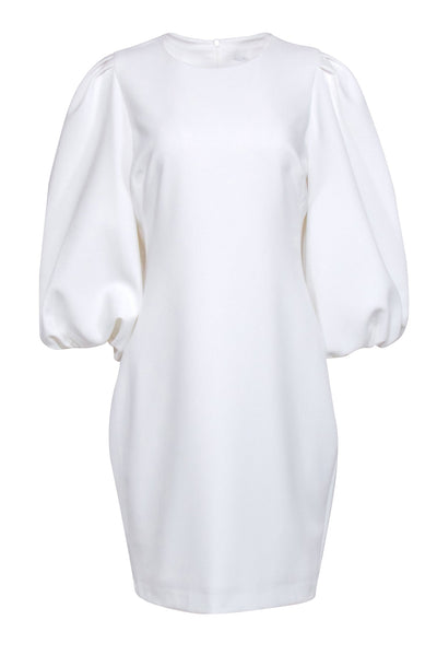 Current Boutique-Black Halo - White Long Sleeve Midi Dress Sz 12