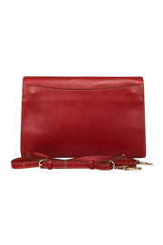 Current Boutique-Boldrini - Red Leather Envelope Clutch