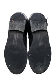 Current Boutique-Bottega Veneta - Black Leather Tall Riding Boots Sz 6.5