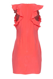Current Boutique-Britt Ryan - Coral Pink Shift Dress w/ Flutter Sleeves Sz 6
