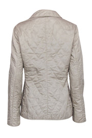 Current Boutique-Burberry - Beige Quilted Button Front Jacket Sz M
