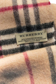 Current Boutique-Burberry - Beige Signature Plaid Cashmere & Wool Blend Scarf