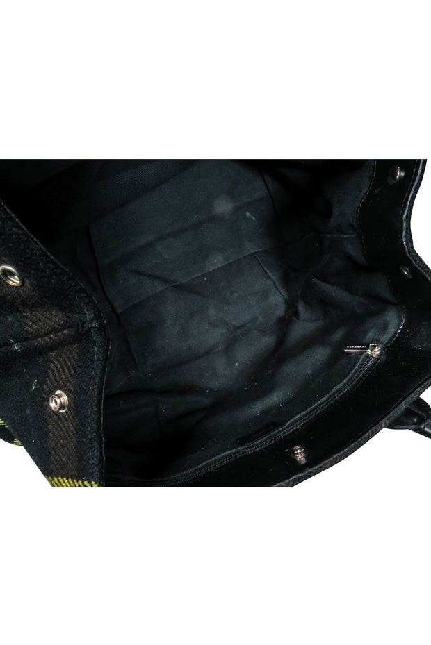 Current Boutique-Burberry - Black, Brown, & Yellow Plaid Handbag