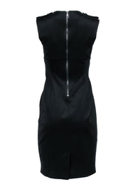 Current Boutique-Burberry - Black Sleeveless Sheath Dress w/ Epaulette Shoulder Sz 8