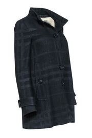 Current Boutique-Burberry - Black Tweed Coat Sz 4