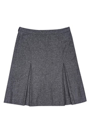 Current Boutique-Burberry - Grey Wool Blend Pleated Skirt Sz 6