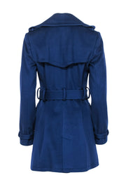 Current Boutique-Burberry - Navy Double Breasted Button Coat Sz 6
