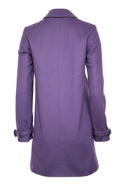 Current Boutique-Burberry - Purple Wool Blend Coat Sz 4