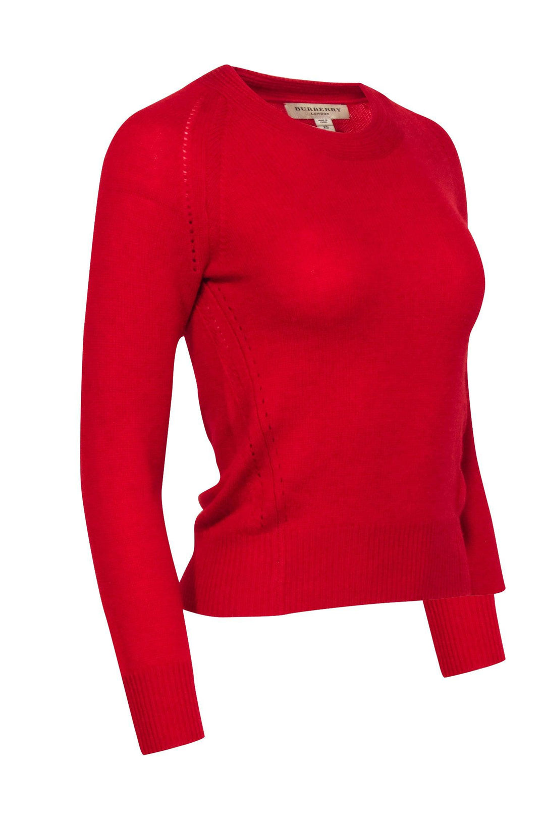 Burberry red crewneck offers sweaters