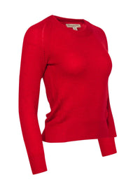 Current Boutique-Burberry - Red Cashmere Knit Sweater Sz XS