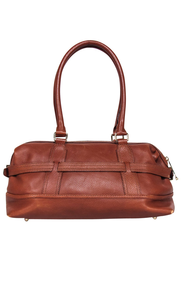 Current Boutique-Burberry - Tan Leather Long Leather Bag