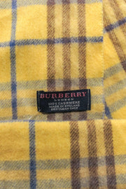 Current Boutique-Burberry - Yellow & Blue Plaid Cashmere Scarf